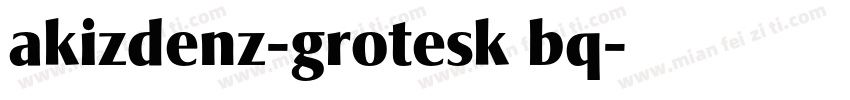 akizdenz-grotesk bq字体转换